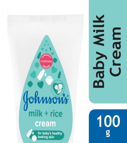 Johnson's Baby Milk And Rice Cream 100 Gm