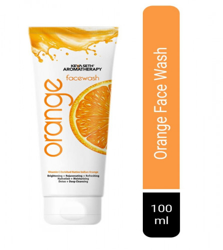 Keya Seth Aromatherapy Orange Face Wash 100 ml (Pack of 2) Free Shipping World