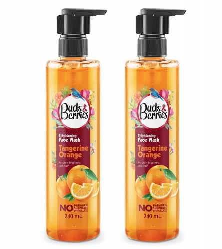 Buds & Berries Tangerine Orange Vitamin C Face Wash 240 ml (Pack of 2)