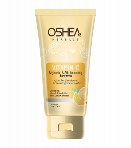 Oshea Unisex Herbals Vitamin C Brightening & Skin Illuminating Face Wash 150 gm (Pack of 2) Free Shipping World