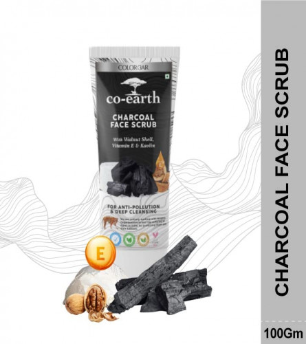 Colorbar Co-Earth Charcoal Face Scrub 100 gm (Pack of 2)Free Shipping World