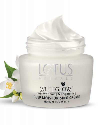 Lotus Herbals WhiteGlow Deep Moisturizing cream SPF 20 Face cream for Dry skin 60g (Pack of 2)Free Shipping World