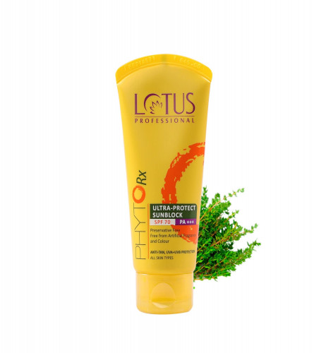 Lotus Professional Phyto Rx Ultra Protect Sunblock SPF 70PA+++ 50g Cream (Free Shipping World)