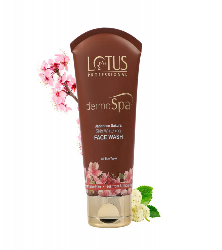 Lotus Professional DermoSpa Japanese Sakura Skin Whitening Face Wash 80g (Pack of 2)Free Shipping World
