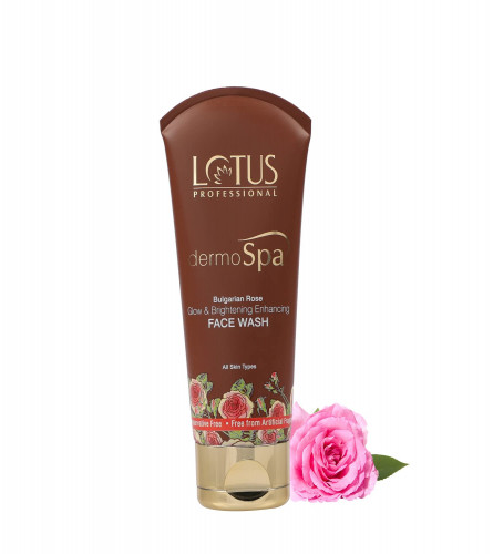 Lotus Professional Dermo Spa Bulgarian Rose Glow and Brightening Enhancing Face wash 80g (Pack of 2)Free Shipping World