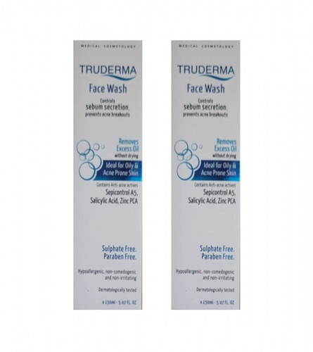 Truderma Face Wash 150 ml (Pack of 2)Free Shipping World