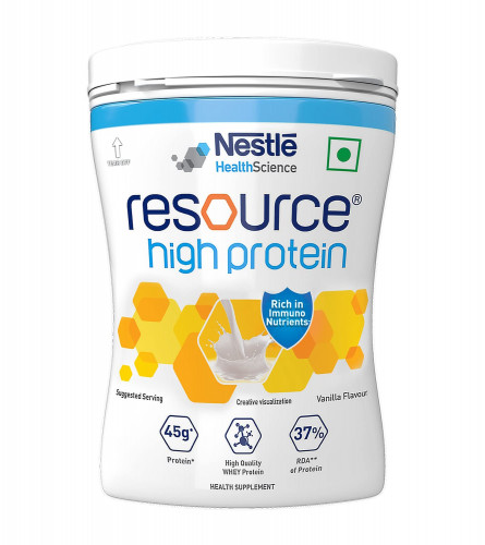 Nestle Resource High Protein 400 gm Jar (Vanilla Flavor) Fs