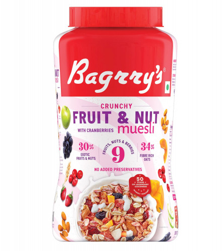 Bagrry's Crunchy Muesli with Fruit & Nut 1kg (Fs)
