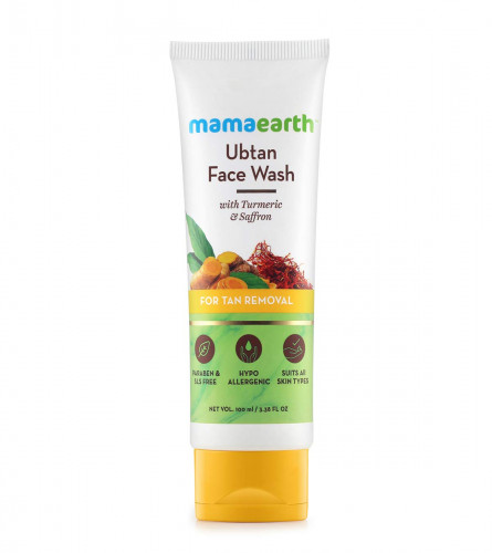 Mamaearth Ubtan Natural Face Wash for All Skin Type 100 ml (Pack of 2) Fs