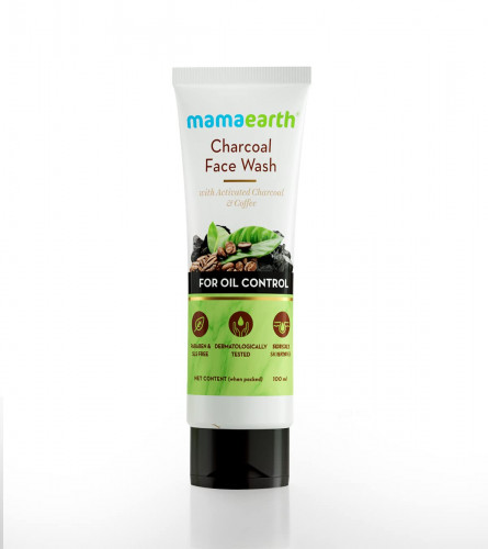 Mamaearth Charcoal Natural Face Wash 100 ml (Pack of 2)