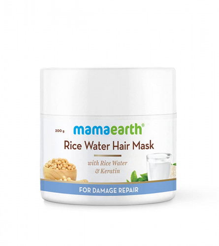 Mamaearth Rice Water Hair Mask For Hair & Damage Repair 200 gm (Fs)