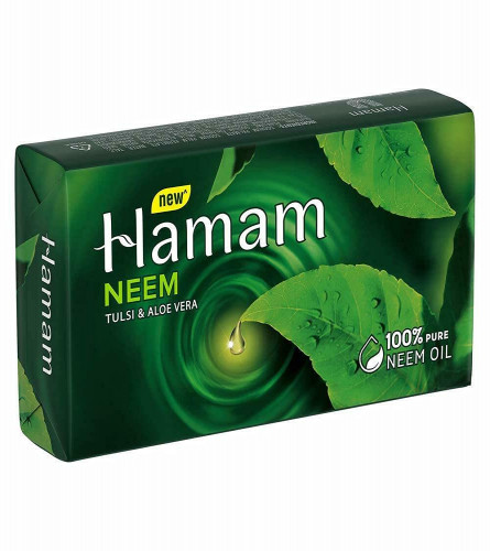 Hamam Neem Tulsi & Aloe Vera Bathing Soap For Body 150 gm (Pack Of 4)