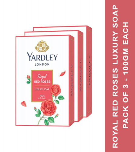 Yardley London Red Roses Soap 100 gm (Pack Of 3) Fs