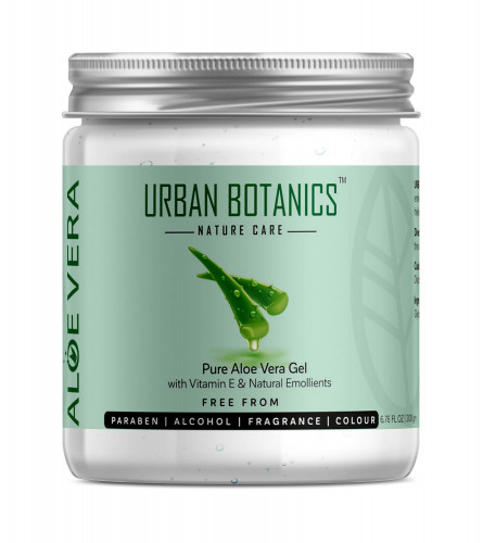 UrbanBotanics Pure Aloe Vera Skin & Hair Gel With Vitamin E 200 gm (Fs)