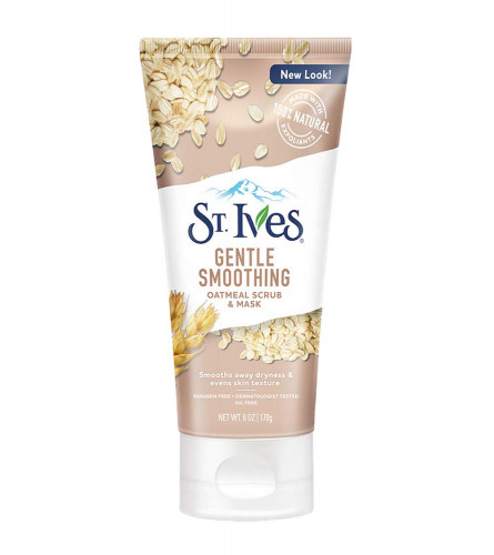 2 x St. Ives Nourished and Smooth Oatmeal Scrub and Mask, 170 g | free shipping