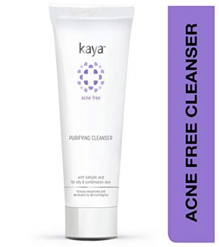 2 x Kaya Clinic Acne Free Purifying Cleanser Salicylic Acid Face Wash Reduces Acne & Pimples for Pimple Prone Skin Face Wash for Oily Skin, 100 ml | free shipping