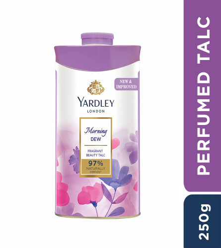 Yardley London Morning Dew Perfumed Talc Powder for Women 250 gm
