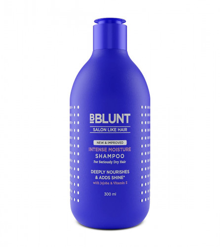 BBLUNT Intense Moisture Shampoo with Jojoba and Vitamin E for Dry & Frizzy Hair - 300 ml (free shipping)
