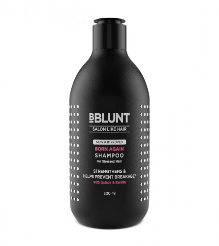 BBlunt Born Again Shampoo with Quinoa & Keratin for Stressed Hair - 300 ml | free shipping