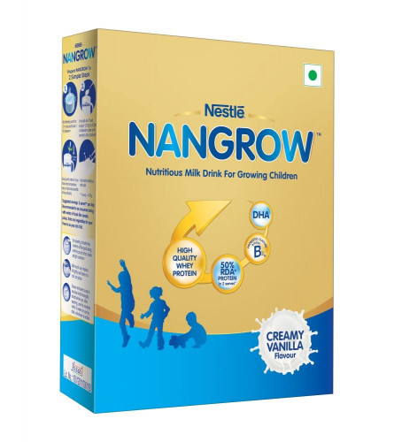 Nestlé NANGROW Nutritious Milk Drink for Growing Children, Creamy Vanilla 400gm (Fs)