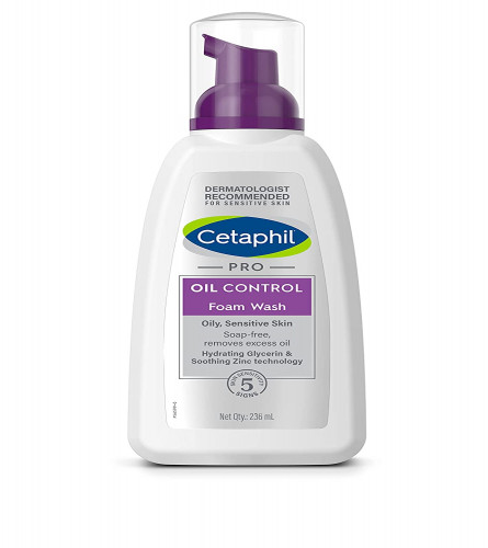 Cetaphil PRO Oil Control Foam Face Wash for Acne & Oily Prone Skin 236 ml (Fs)