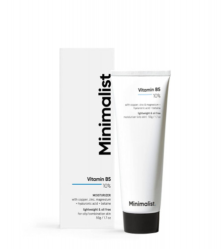 Minimalist 10% Vitamin B5 Gel Face Moisturizer Cream For Oily & Acne Prone Skin 50g (Pack of 2) Fs