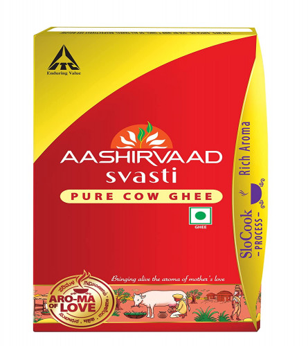 Aashirvaad Svasti Pure Desi Cow Ghee 1L (Fs)