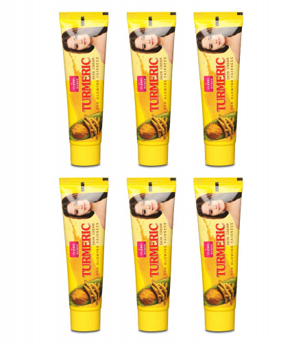 VI-JOHN Women's Turmeric Skin Cream 50 gm (Pack Of 6)