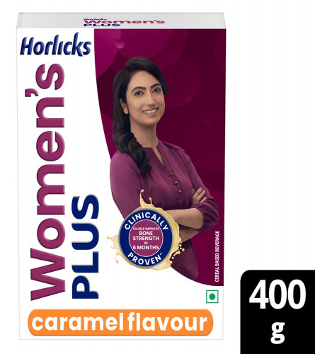 Horlicks Women's Plus Health drink Caramel flavor 400g Refill Pack (Fs)