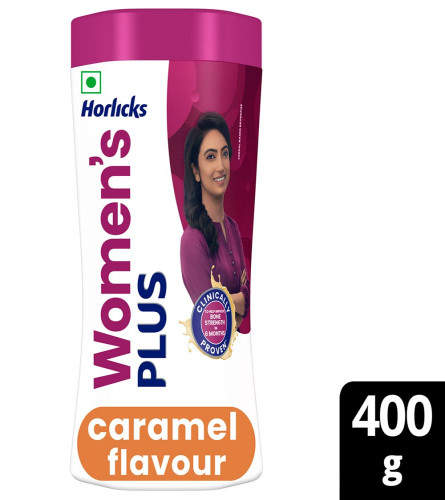 Horlicks Women's Plus Health drink Caramel flavor 400g Jar (Fs)