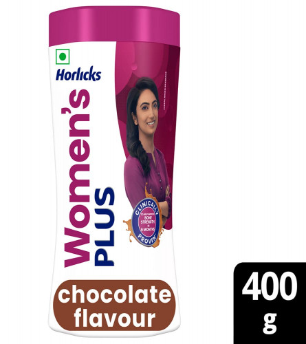 Horlicks Women's Plus Health and Nutrition Drink Chocolate Flavor 400g Jar (Fs)