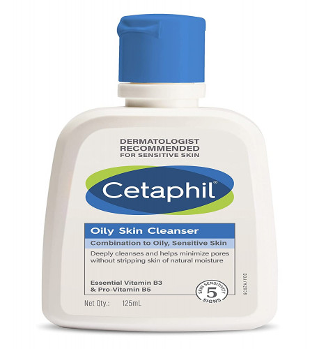 Cetaphil Oily Skin Cleanser Daily Face Wash for Oily, Acne prone Skin  125 ml (Fs)