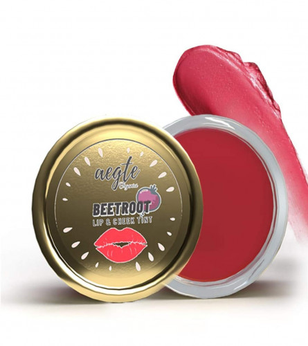 aegte Organics Beetroot Lip & Cheek Tint All-Natural Lip Balm (Real Beetroot & Tomato, 15 Gm)