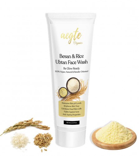 Aegte Organics Aegte Organics Besan & Rice Ubtan Face Wash | 100 ml (pack of 2) free shipping
