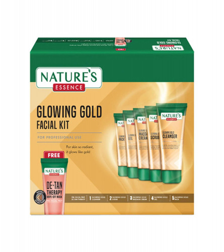 Nature's Essence Glowing Gold Facial Kit 300 gm ( Fs )