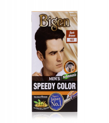 Bigen Men's Speedy Color, Hair Color, 80 g - Dark Brown 103 (Pack of 2) free shipping