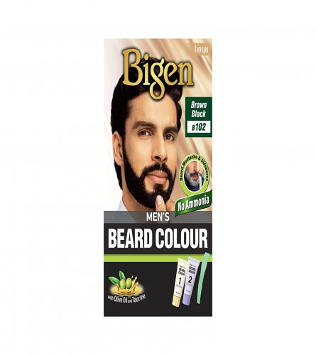 Bigen Men's Beard Color, 40 g - Brownish Black B102 (Pack of 2) free shipping