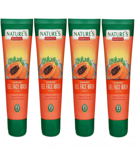 Nature's Essence Perfect Papaya Face Wash 65 ml (Pack of 4) Fs