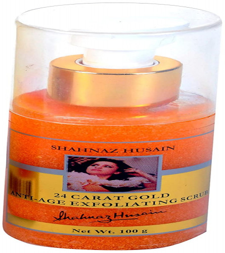 Shahnaz Husain 24 Carat Gold Anti Age Exfoliating Scrub, 100 g (free shipping)