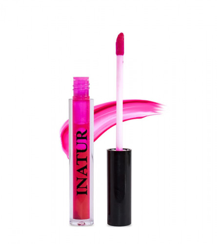 Inatur Lip Gloss | Glossy Lip Color | Lightweight & Non - Sticky | 1.6 ml x 2 pack  (Glam Pink) free shipping