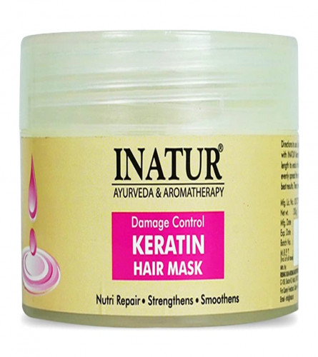 Inatur Keratin Hair Mask | Strengthens and Repairs Hair | Damage Control For Shiny Hair | 200 gm (pack 2) free shipping