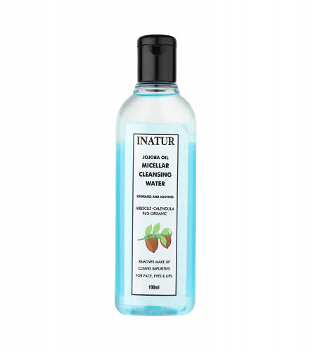 Inatur Jojoba Oil Micellar Cleansing Water Makeup Removal Deep Cleanser, 100 ml (pack 2) free shipping
