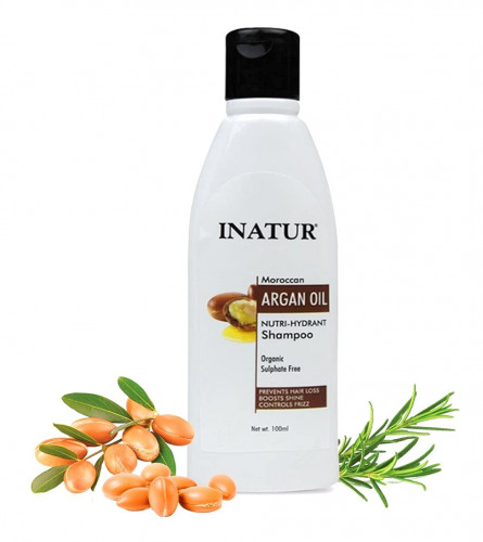 Inatur Moroccan Argan Shampoo, 100 ml (pack 2) free shipping