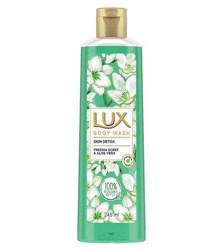 LUX Shower Gel Freesia Scent & Aloe Vera Body Wash 245 ml (Pack of 2) Fs