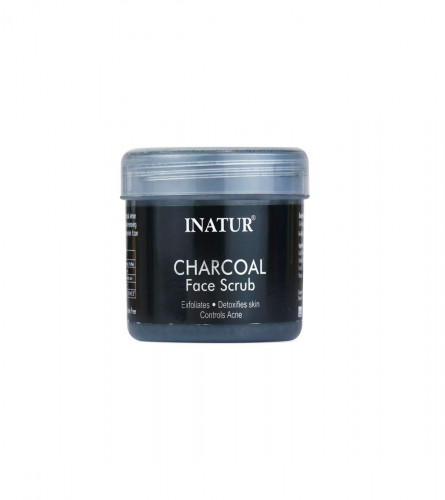 Inatur Charcoal Face Scrub | With Activated Charcoal, 125 gm (pack 2) free shipping