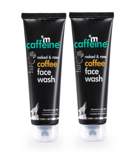 mCaffeine Naked & Raw Coffee Face Wash for Men & Women 100 ml (Pack of 2) Fs