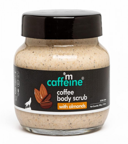 mCaffeine Creamy Coffee Body Scrub with Almonds 200 gm (Fs)