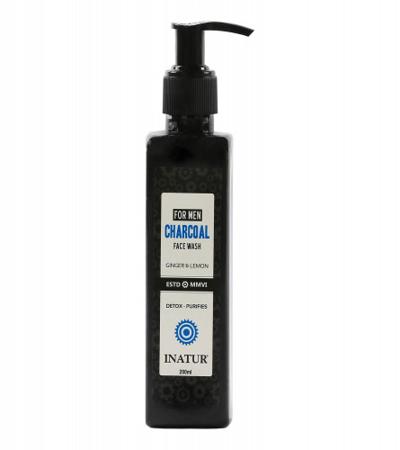 Inatur Men Charcoal Face Wash, 200 ml x 2 (free shipping)