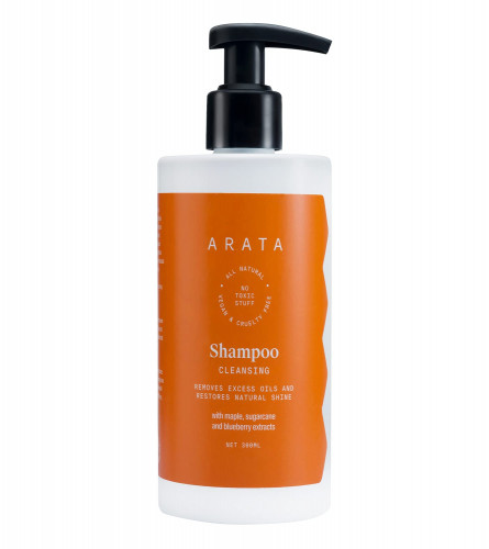 Arata Natural Oil Control Cleansing Shampoo With Maple, Sugarcane & Blueberry Extracts, 300 ml (free shipping)