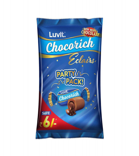 LuvIt.Chocorich Classic Eclairs Chocolate Birthday Party Pack 78 Pcs ( 390g )Fs